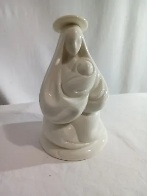 Madonna & Child Abstract White Porcelain Figurine Nightlight. Beautiful  • $25