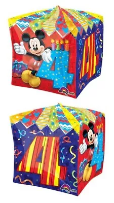 Mickey Mouse Age 4 Cubez 16  Foil Balloon (Packaged) • $1.92