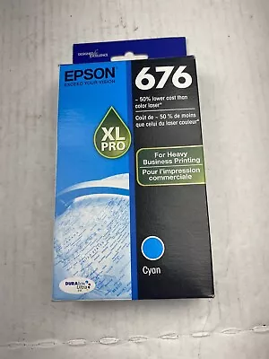 Genuine Epson 676xl Pro Magenta Cyan Ink Cartridges Lot Factory Sealed 2017 • $19.95