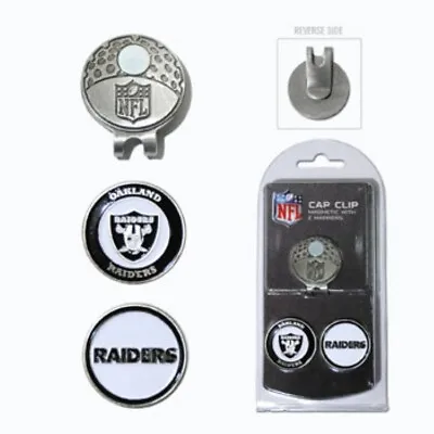 Team Golf NFL Las Vegas Raiders Golf Cap Clip With 2 Magnetic Markers • $15.89