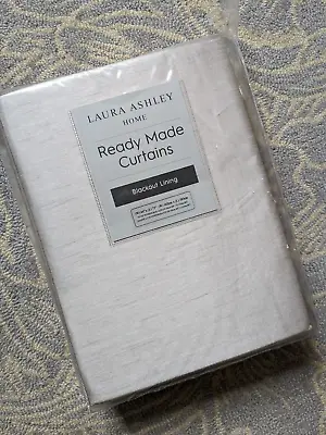 Laura Ashley Faux Silk Curtains - NEW • £52