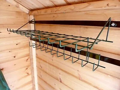 £19.99 • Buy Tool Rack And Shelf For Shed, Greenhouse Or Garage - Green - By Speed Shelf