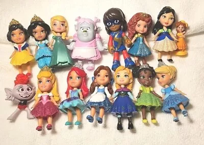 Disney Princess_ Mini Toddler Doll Poseable_ Approx.3.5   Lot Of 15. • $29.90