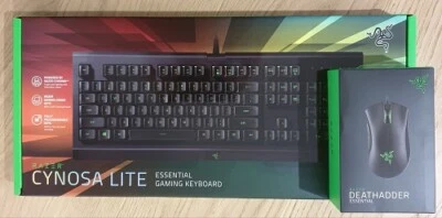 $120 • Buy Razer Cynosa Lite Essential Gaming Keyboard & Razer Deathadder Mouse