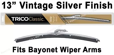 Classic Wiper Blade 13  Antique Vintage Styling Silver Finish Trico - 33-130 • $15.96