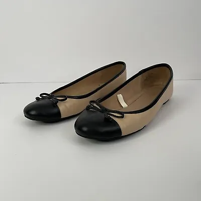 Merona Madeline Flat Shoes Womens Size 9 Black And Tan Color With Orig. Box • $16.78