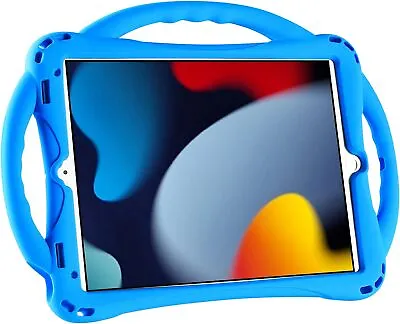 IPad 10.2 Case For Kids - With Handle Stand Shockproof Blue • £18.95