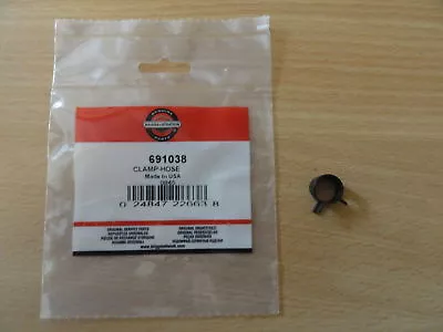 GENUINE BRIGGS AND STRATTON FUEL PIPE HOSE CLAMP 691038 - Replaces 691629 • £3.75