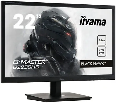 Iiyama G-MASTER G2230HS-B1 21.5  Full HD 0.8ms Gaming Monitor - Used • £69.12