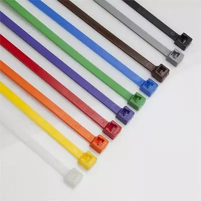 1000 COLORED 4  Inch Long 18# Pound NYLON Cable Ties Zip Ty Tie Wrap • $58.03