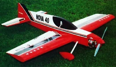 Balsa Nova 40 52  Wingspan RC Model Airplane Printed Plans Templates • $20