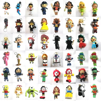 £7.19 • Buy Voodoo String Doll Charter Movie Keychain Ornament Accessory Gift # Set 5