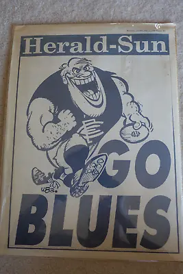$19.99 • Buy 1992 Afl Vfl Football Full Page Herald Sun Weg Go Blues Poster - Carlton
