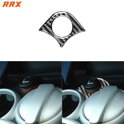 Central Cigarette Lighter Cover Carbon Fiber Decal For Mini Cooper R50 R53 05-06 • $8.99