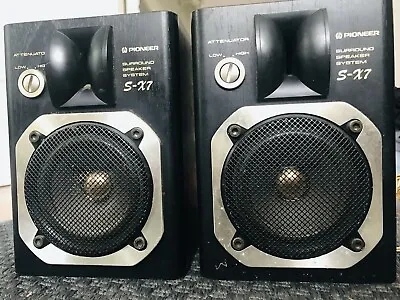 Pioneer S-X7 Bookshelf Surround Speaker System Pair - Vintage Japan 1980s • $150