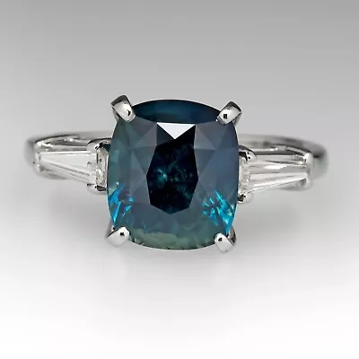 AAA+Quality Natural Teal Sapphire 5Ct 925 Silver Handmade Ring For Men & Women • $129
