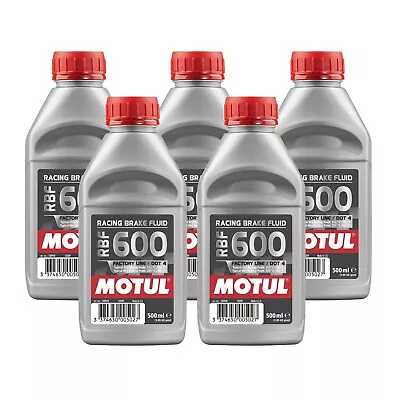 Motul RBF 600 FL - 2.5L AM - Fully Synthetic DOT 4 Racing Brake Fluid (5 X 0.5L) • $79.96