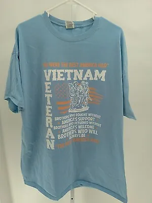 Vietnam Veteran T Shirt Mens Size 2XL US Army Navy Vietnam War  Military Tee  • $6.99