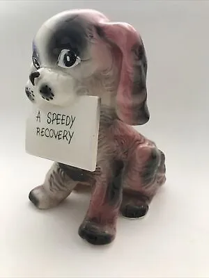 Speedy Recovery Cocker Spaniel Puppy Dog Planter UCAGCO Ceramics Japan • $18.98