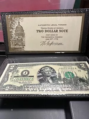 World Reserve Monetary Exchange $2 Note In Case Uncirculated Mint • $9.99