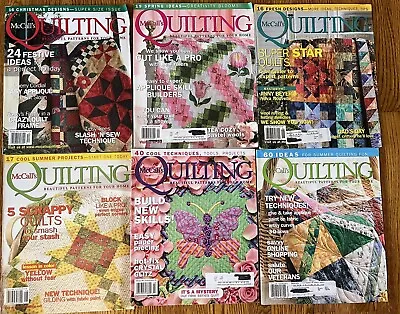 Lot Of 6 Issues McCALLS QUILTING Magazine 2004-2007 Quilts Patterns Excellent • $5.62