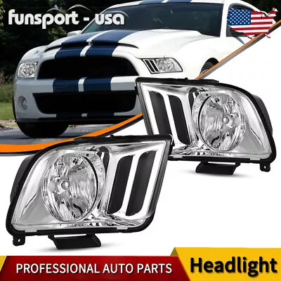 For 2005-2009 Ford Mustang Pair Headlight Replacement Head Lamps Left + Right • $51.58