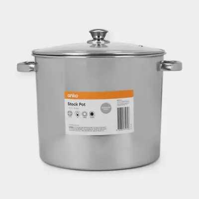 15L Cookware Stock Pot Large Stainless Steel Cooking Sauce Kettle Stock Soup Pot • $22.71