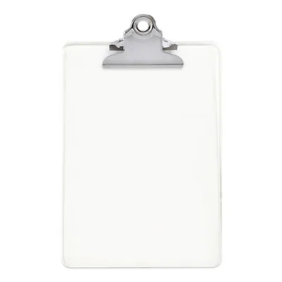 Clear A5 Clipboard With Butterfly Clip With Ruled Side - Clip Board • £5.49