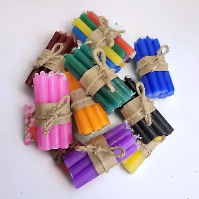 Packs Of 10 Colored Spell Candles 4'' Chime Candles For Spells Ritual Candle • $2.95