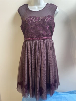 £19.99 • Buy New Girls Bergundy Wine Colour Confirmation Dress Plus Age 14 /15 Teenage Dress