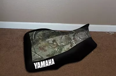 Yamaha Bruin 250 350 Camo Top Black Sides Logo Seat Cover#01 • $31.99