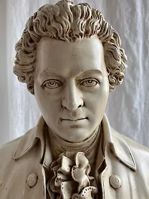 Vintage Ceramic Mozart Bust Sculpture Music Piano Decor • $399