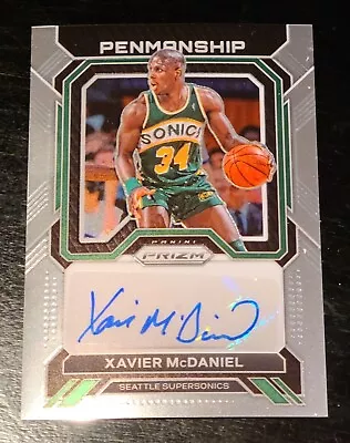 2022-23 Panini Prizm Basketball Xavier McDaniel PENSMANSHIP AUTO SP • $12.79