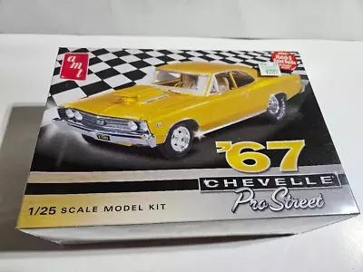 Amt 1967 Chevy Chevelle Pro Street 1:25 Scale Model Kit New Sealed • $20