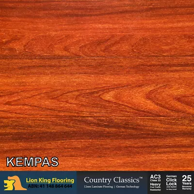 12mm Laminate Flooring/ Timber Looking Floating Floor Planks: Colour- Kempas • $19.99