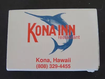 KONA INN Hawaii ~Surfer's Paradise Houston TX ~  Vintage FULL UNUSED Matchbox • $3.95