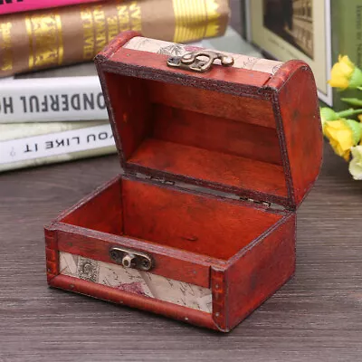 Classical Wooden Jewelry Necklace Bracelet Storage Box Chest Case Holder AGS • $18.61