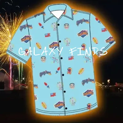 2023 Brooklyn Cyclones Sga Coney Island Nathans Hot Dog Hawaiian Party Shirt Xl • $19.95