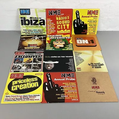 NME Magazine Cover Sampler CD Card Sleeves Job Lot Bundle X 12 Discs 1990s 2000s • £9.99