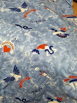 Cotton Canvas Fabric 45  U.S.N. U.S.M.C. U.S.C.G. Nautical VTG Tattoos-1/2 Yd • $9.99