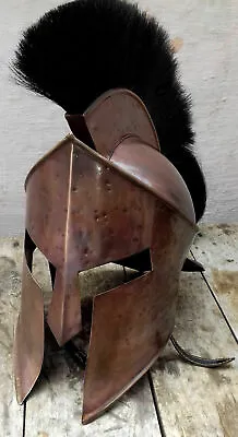 300 King Leonidas Spartan Head Helmet Warrior Costume Helmet Medieval Style Gift • $147.95