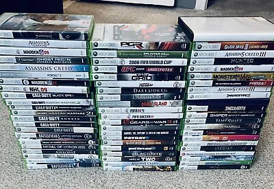 $8.99 • Buy Xbox 360 Games -Pick & Choose Selection Lot (Shooter, War, Sports, Racing &More)