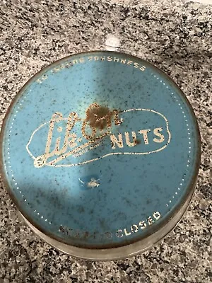 Vintage 1920`s-30s  Lik-Em Nuts General Store Counter Display Jar • $34.99