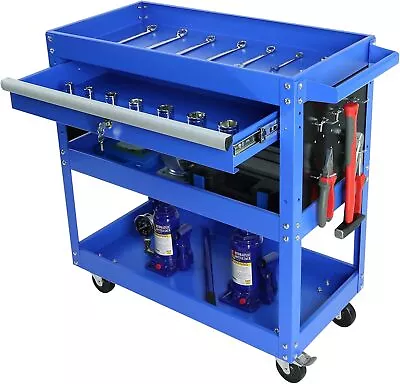 Rolling Tool Cart With Drawers440 Lb Capacity 3 Tier Utility Cart On Wheels • $114.99