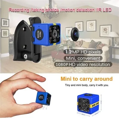 Blue Camera Motion Detection Micro Cam DVR Video Recorder Auto IR Night Vision • $13.77