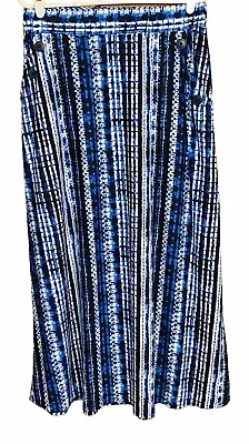 Robert Louis Women's Tye Dye Maxi Skirt Elastic Waist Pockets Sz Large Euc • $12.99