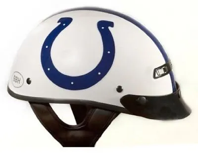 $19.99 • Buy Brogies Bikewear NFL Indianapolis Colts Motorcycle Half Helmet White - Small
