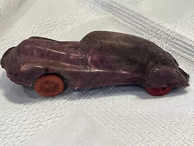 Vintage Toy Purple Car With Red Rubber Wheels • $10