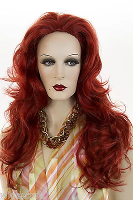 Henna Red Red Long Skin Top Wavy Straight Wigs • $59.99