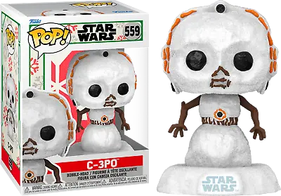 Star Wars Holiday - C-3PO Snowman #559 Funko Pop Vinyl Figure NEW • $44